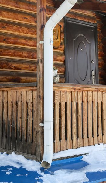 Porch Downspout Installation in Smyrna